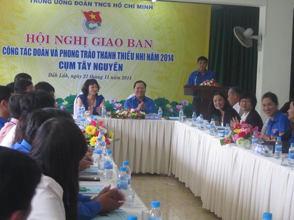 Hội nghị giao ban công tác Đoàn và phong trào thanh thiếu nhi các tỉnh khu vực Tây Nguyên